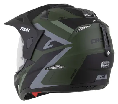 Kaskë moto CASSIDA Tour 2.0 X-tra, Pinlock ready, mat e gjelbër gri e zezë - 3