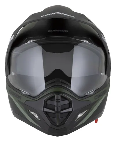 Kaskë moto CASSIDA Tour 2.0 X-tra, Pinlock ready, mat e gjelbër gri e zezë - 6