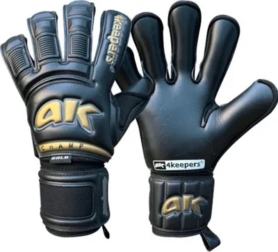 Doreza portieri 4keepers Champ Gold VI RF2G, Giga Grip, madhësia 10, e zezë - 1