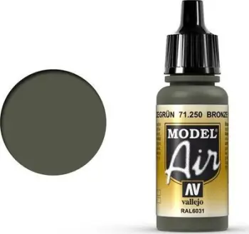 Bojë akrilike për modelizëm Vallejo Model Air Bronze Green, mat, 17ml
