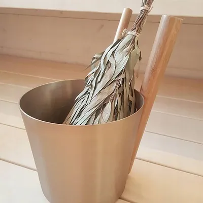 Kovë saune Rento Design, alumin, 5L, gri natyrale - 2