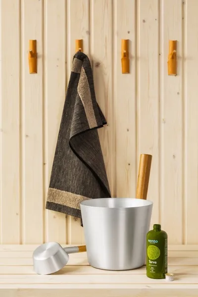 Kovë saune Rento Design, alumin, 5L, gri natyrale - 4