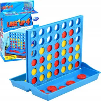 Loje tavoline Line Up 4 GR0374, strategjike per 2 lojtare, version mini, blu