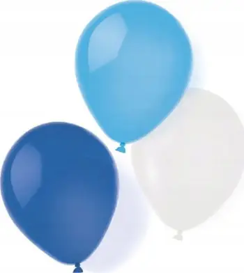 Balona latex Sky Blue, 25.4cm, set 8 copë, blu qielli