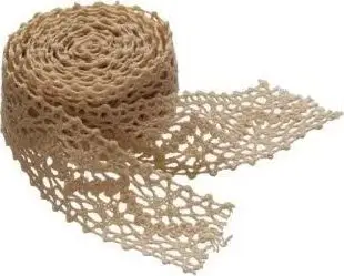Shirit dekorativ Brewis Lace, 35mm, 2m, i bardhë