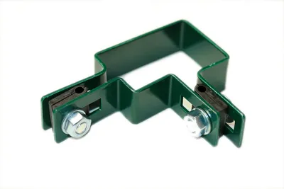 Kllapë këndi për rrethojë CORNER MOUNTING CLAMP 60x40mm, metal, jeshile - 1