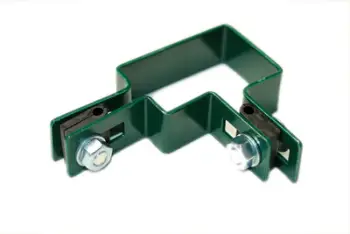 Kllapë këndi për rrethojë CORNER MOUNTING CLAMP 60x40mm, metal, jeshile