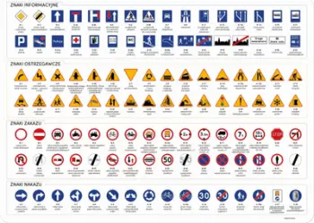 Fletë e laminuar edukative DERFORM Road Traffic, sinjalistikë rrugore, për fëmijë, shumëngjyrëshe