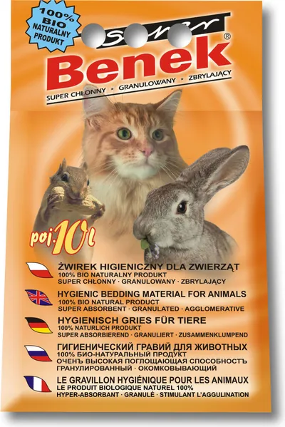 Rërë për mace Super Benek Universal Natural, 10L - 1