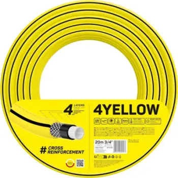 Zorrë kopshti Cellfast YELLOW, 20 m, 3/4", 4 shtresa