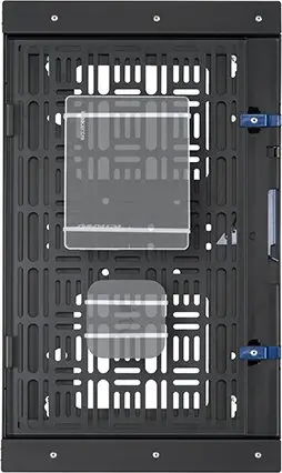 Raft muri për AV B-Tech Slide Out, sirtar rrëshqitës, kapacitet 10 kg, i zi