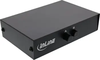 Nërrues serial InLine 60609, 2 porta RS232, desktop, i zi