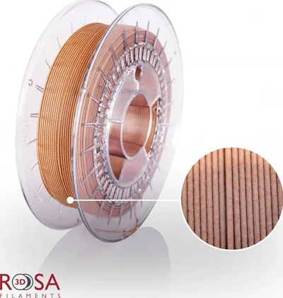 Filament 3D ROSA 3D BioWOOD ROSA-2944, 1.75mm, 500g, ngjyrë druri - 1