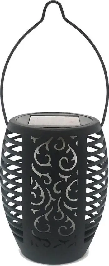 Lampë solare varëse Volteno VOLTENO HANGING TORCH, dritë e ngrohtë 1700K, IP44, e zezë
