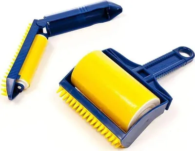 Set rrote pastrimi Sticky Buddy, për rroba dhe mobilie, i ripërdorshëm, blu verdhë - 1