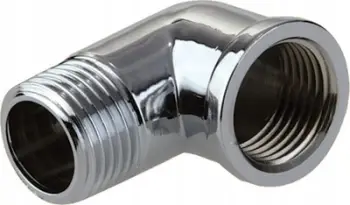 Kënd lidhës Hydroland Chrome Nipple Elbow, 1/2" F/M, krom