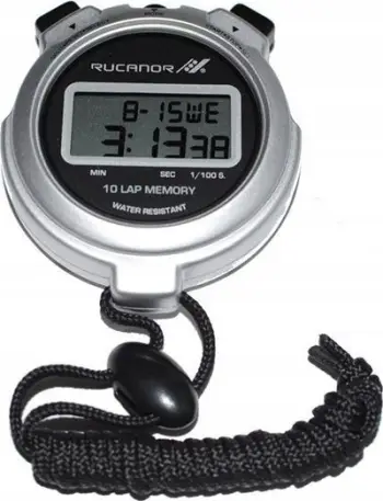 Ora kronometër 12 Silver Stopwatch, dixhitale, argjendtë