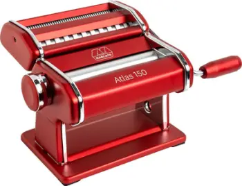 Makinë për makarona Marcato Atlas 150, çelik inox, me prerëse, e argjendtë