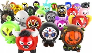 Set lodrash Coolball Figures, 6 topa 6 rroba, kuti totem e kuqe