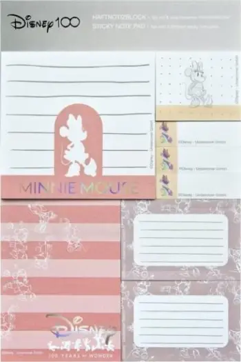 Fletëngjitëse Disney Minnie Mouse, ngjitje praktike, shumëngjyrëshe