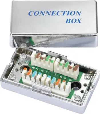 Kuti lidhëse rrjeti LYNX CS SB STP C5E SLR, STP Cat5e, metalike, argjendi