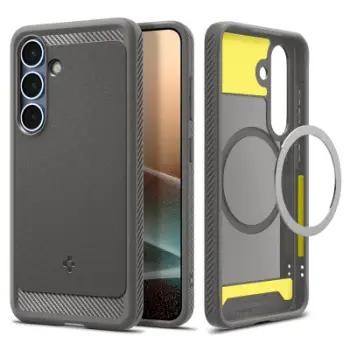 Mbrojtëse Spigen Rugged Armor Mag MagSafe për Galaxy S25, e hirtë