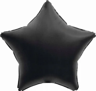 Balonë folie Godan B&C Star, 19", yll, e zezë matte - 1