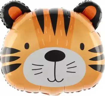 Balonë folje Tiger, 52x57cm, shumëngjyrëshe