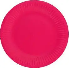Pjata letre Godan Single Color, 18 cm, 6 copë, magenta