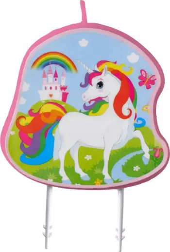 Qiri ditëlindjeje Unicorn, dekorativ, shumëngjyrësh