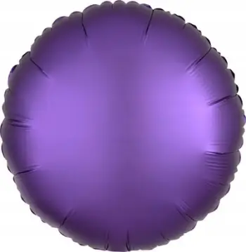 Balonë folje Amscan Lustre Purple Round, 43cm, e vjollcë sateni
