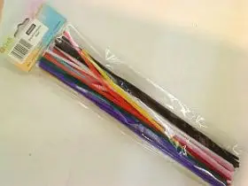 Shufra kreative chenille Creative, 30 cm, set 40 copë, shumëngjyrëshe