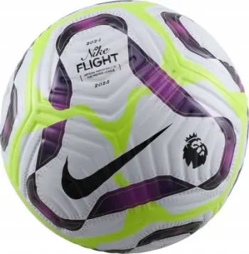 Top futbolli Nike Premier League Flight FZ3033 100, match ball, i bardhë me të verdhë