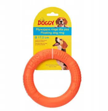 Lodër notuese për qen Doggy Ringo, 17.5 cm, EVA, portokalli