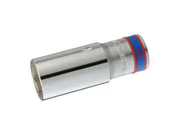 Kapak i gjatë çelësi King Tony 6-Point 1/2", 10 mm, gjatësi 77 mm, krom