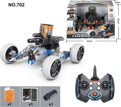 Makina me telekomandë Ramiz Universe Chariot, 2.4GHz, me toptha lojërash, gri e zezë - 1