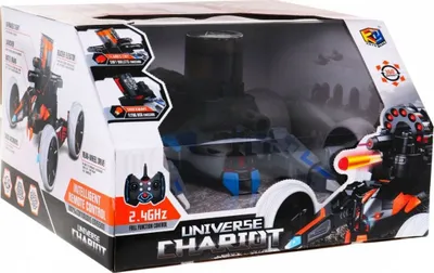 Makina me telekomandë Ramiz Universe Chariot, 2.4GHz, me toptha lojërash, gri e zezë - 4