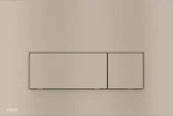 Buton shkarkimi Alcaplast M57 N M, dyfishtë, nickel mat