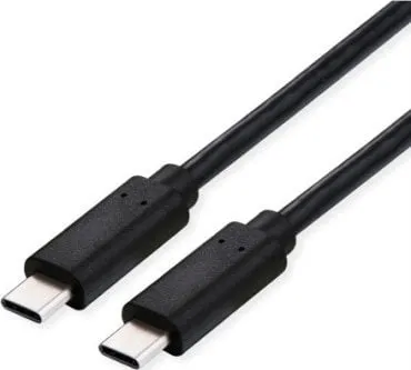 Kabllo ROLINE USB4 Gen3x2 C në C, 40 Gbit/s, 100W, 0.5m, e zezë - 1