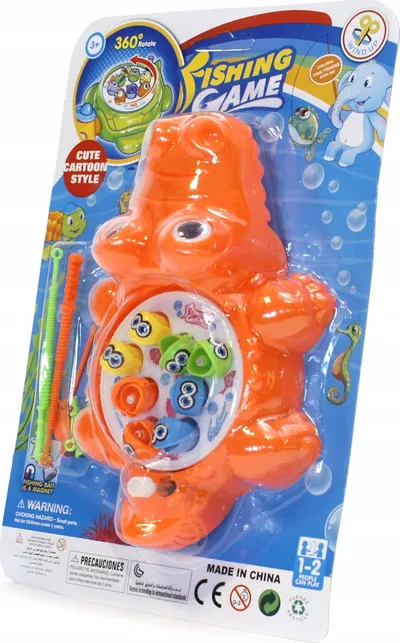 Lodër peshkimi Fishing Game Fishes 6, mekanizëm rrotullues 360°, për fëmijë 3+, shumëngjyrëshe - 2