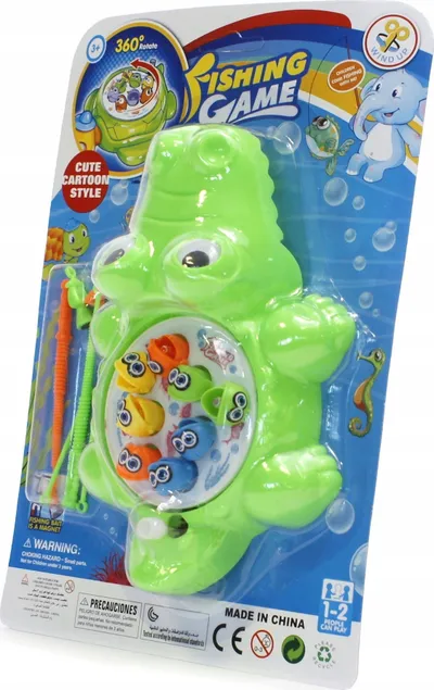 Lodër peshkimi Fishing Game Fishes 6, mekanizëm rrotullues 360°, për fëmijë 3+, shumëngjyrëshe - 3