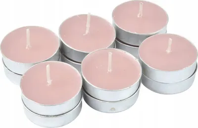 Qirinj aromatikë tealight Scented Tealights Cherry Blossom, set 12 copë, aromë lule qershie, rozë - 1