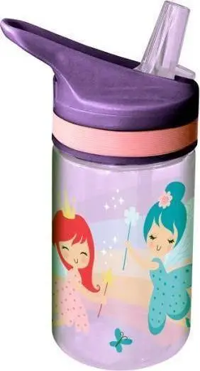 Shishe uji për fëmijë Kids Euroswan Tritan Fairy Princess KL11264, 400ml, me pip, shumëngjyrëshe