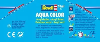 Bojë akrilike Revell Aqua Color Clear Red, 18ml, me shkëlqim, e kuqe transparente - 2