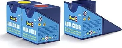 Bojë akrilike Revell Aqua Color Clear Red, 18ml, me shkëlqim, e kuqe transparente - 3