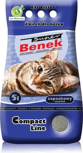 Rërë për mace Super Benek Compact Sea, 5L