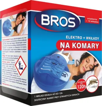 Set elektrofumigator kundër mushkonjave BROS, për ambiente të brendshme, me lëng