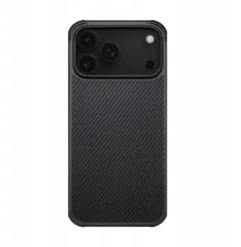 Futrollë telefoni PITAKA Aramid ProGuard për iPhone 17 Pro Max, fibër aramid, MagSafe, e zezë gri