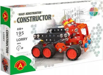 Set ndërtimi Lorry Flat Bed Truck, 195 pjesë, mbi 8 vjeç, shumëngjyrësh