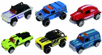 Set maketa metalike vetura, 1:64, set me 3 copë, 7.5cm, shumëngjyrëshe